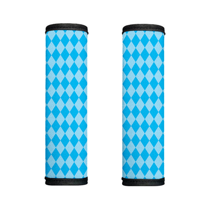 Blue Harlequin Pattern Print Handle Covers