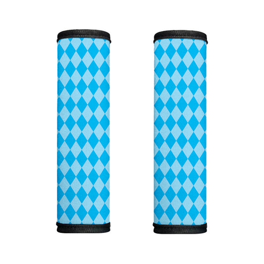 Blue Harlequin Pattern Print Handle Covers
