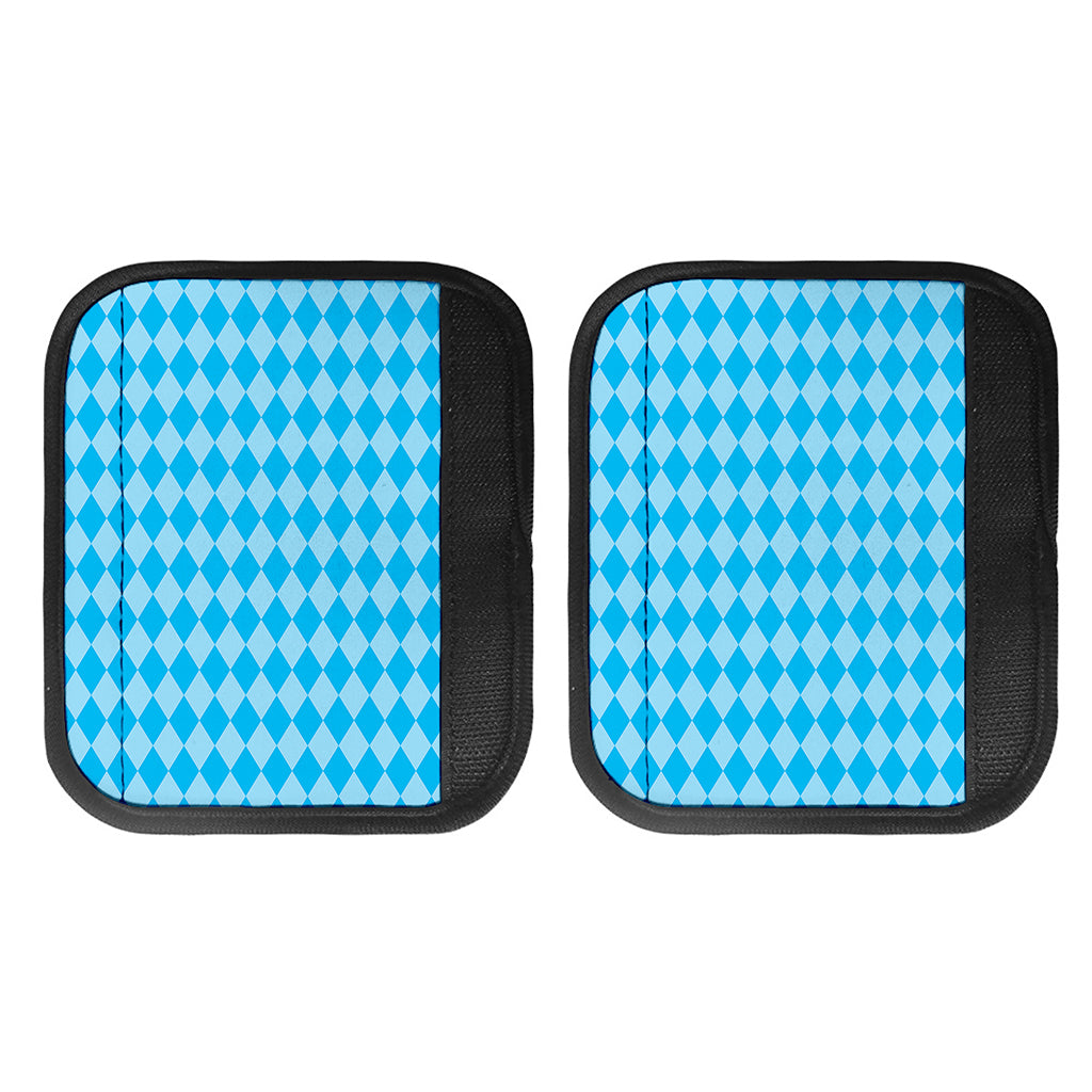 Blue Harlequin Pattern Print Handle Covers