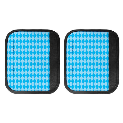 Blue Harlequin Pattern Print Handle Covers
