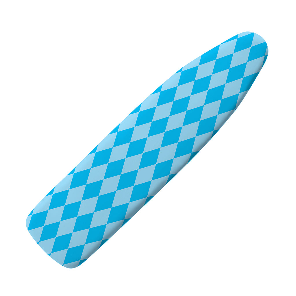 Blue Harlequin Pattern Print Ironing Board Cover