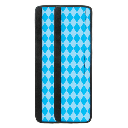 Blue Harlequin Pattern Print Refrigerator Handle Covers