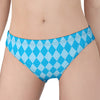 Blue Harlequin Pattern Print Women's Panties