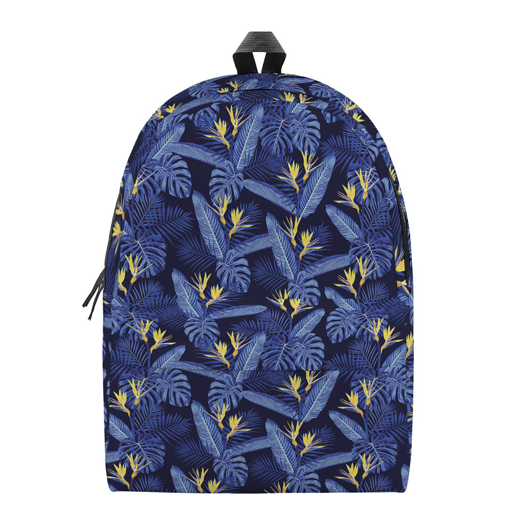 Blue Hawaiian Tropical Pattern Print Backpack