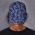 Blue Hawaiian Tropical Pattern Print Baseball Cap