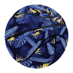 Blue Hawaiian Tropical Pattern Print Basketball