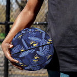 Blue Hawaiian Tropical Pattern Print Basketball
