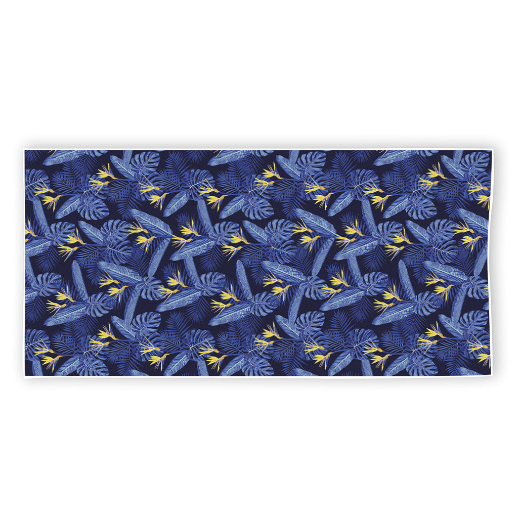 Blue Hawaiian Tropical Pattern Print Beach Towel
