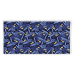 Blue Hawaiian Tropical Pattern Print Beach Towel