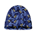Blue Hawaiian Tropical Pattern Print Beanie