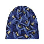 Blue Hawaiian Tropical Pattern Print Beanie