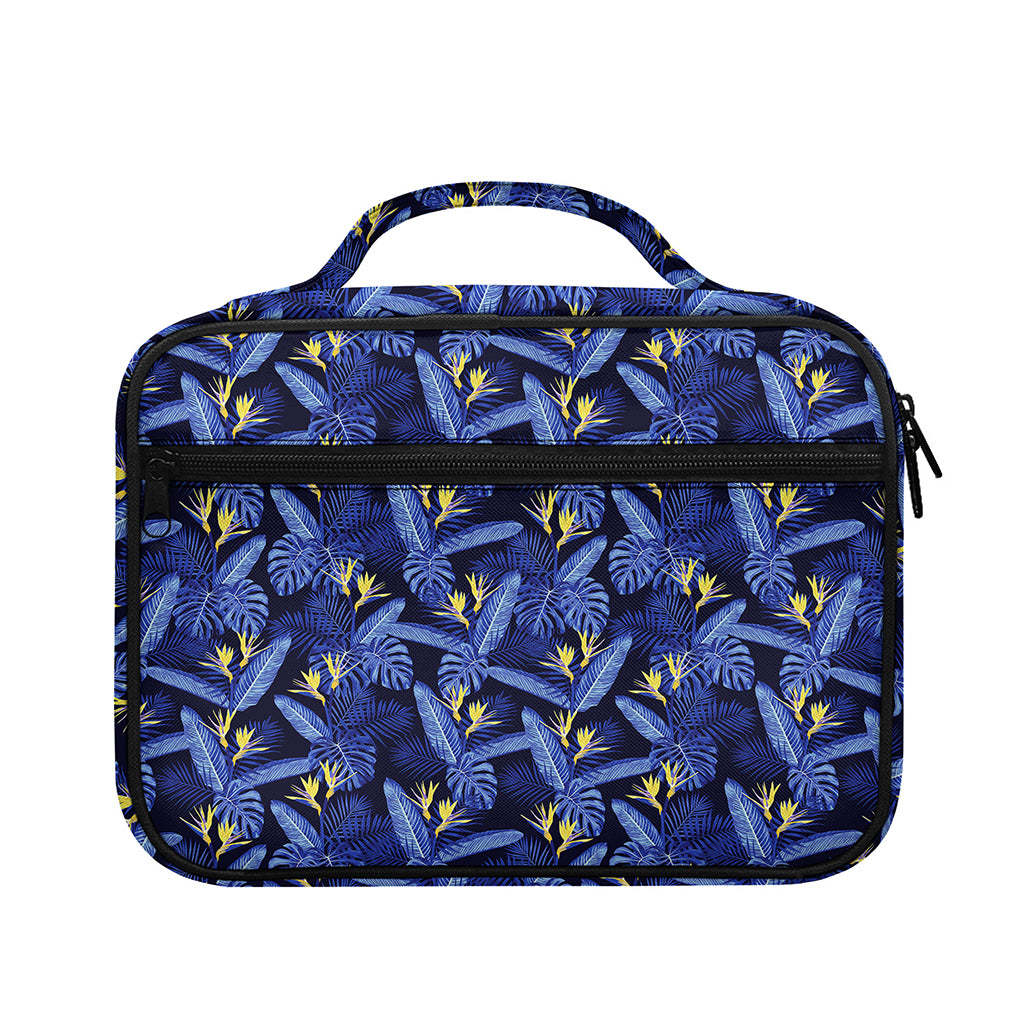 Blue Hawaiian Tropical Pattern Print Briefcase Bible Bag