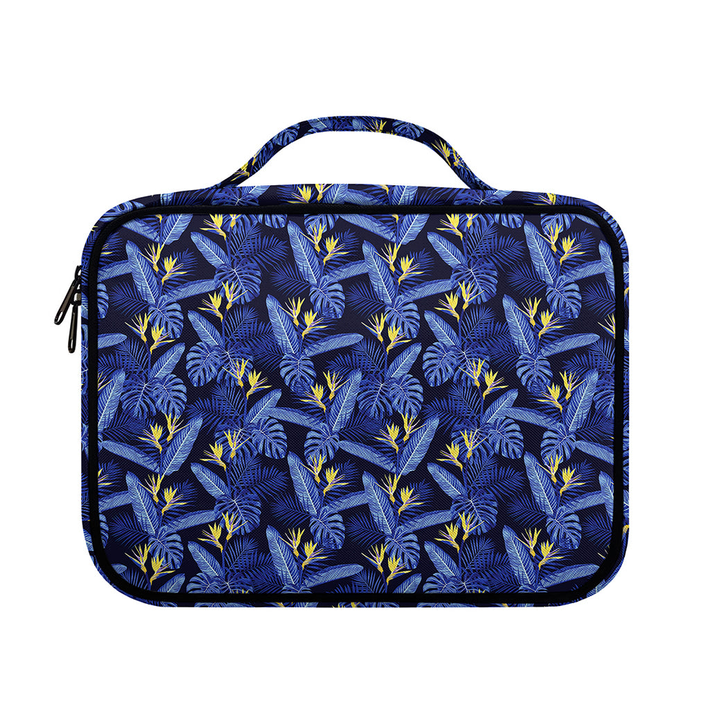 Blue Hawaiian Tropical Pattern Print Briefcase Bible Bag
