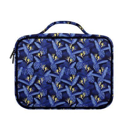 Blue Hawaiian Tropical Pattern Print Briefcase Bible Bag
