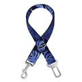 Blue Hawaiian Tropical Pattern Print Dog Seat Belt