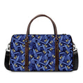Blue Hawaiian Tropical Pattern Print Duffel Bag