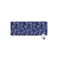 Blue Hawaiian Tropical Pattern Print Extended Mouse Pad