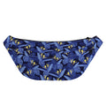 Blue Hawaiian Tropical Pattern Print Fanny Pack