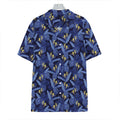 Blue Hawaiian Tropical Pattern Print Hawaiian Shirt
