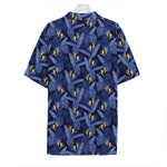 Blue Hawaiian Tropical Pattern Print Hawaiian Shirt
