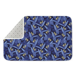 Blue Hawaiian Tropical Pattern Print Indoor Door Mat