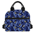 Blue Hawaiian Tropical Pattern Print Insulated Lunch Bag