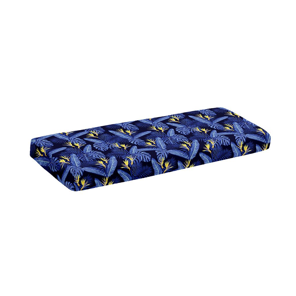 Blue Hawaiian Tropical Pattern Print Piano Keyboard Cover
