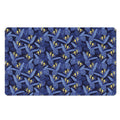 Blue Hawaiian Tropical Pattern Print Polyester Doormat