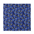 Blue Hawaiian Tropical Pattern Print Silk Bandana
