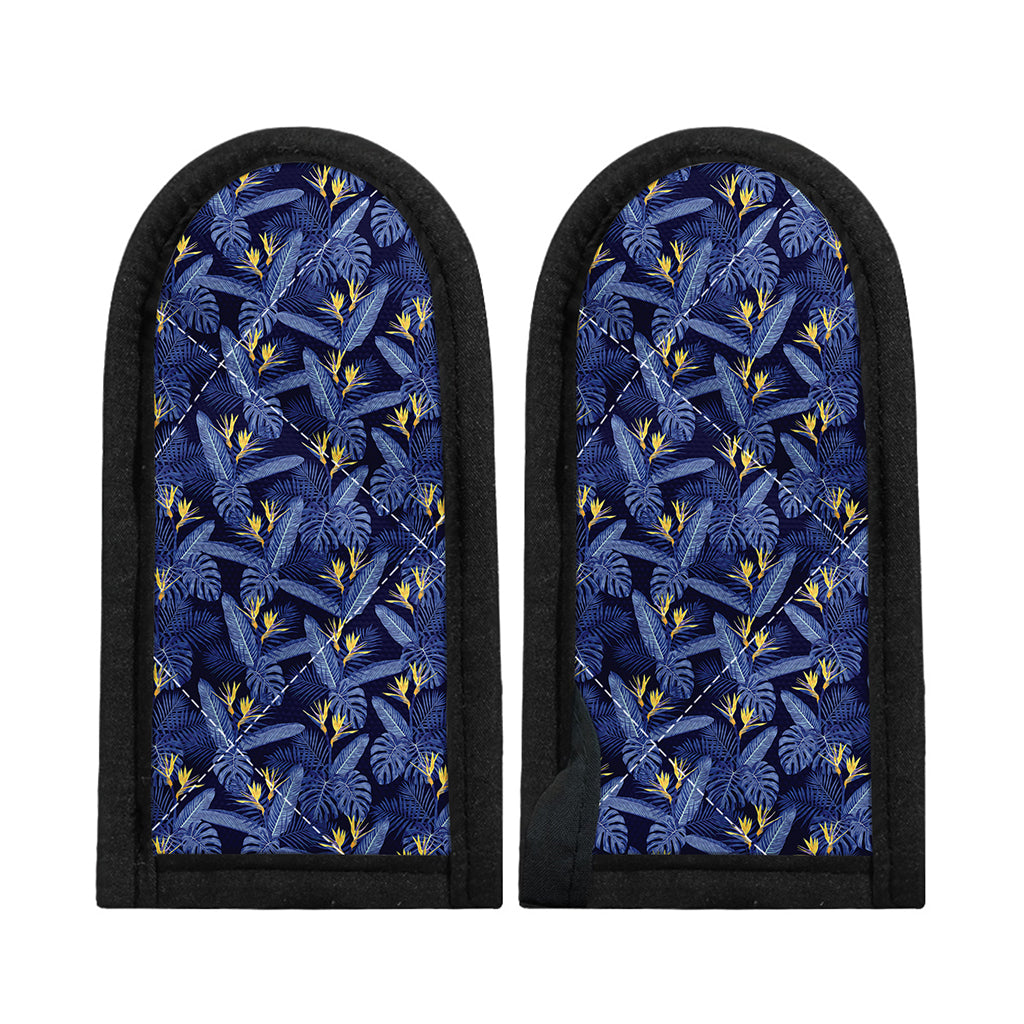 Blue Hawaiian Tropical Pattern Print Skillet Handle Cover