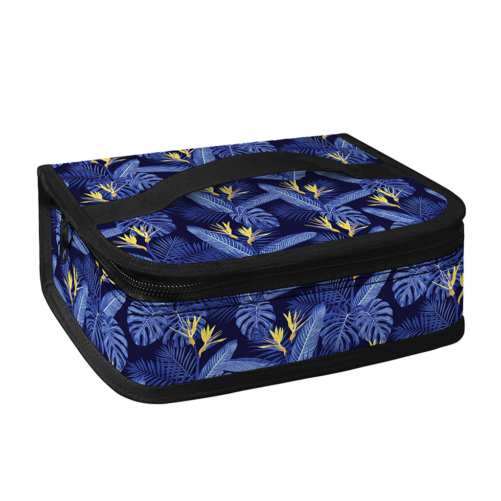 Blue Hawaiian Tropical Pattern Print Small Lunch Bag