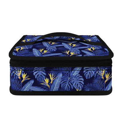 Blue Hawaiian Tropical Pattern Print Small Lunch Bag