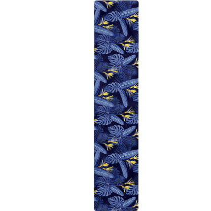 Blue Hawaiian Tropical Pattern Print Table Runner