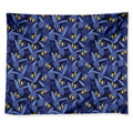 Blue Hawaiian Tropical Pattern Print Tapestry