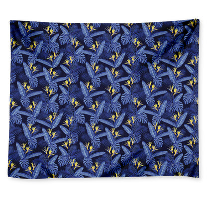 Blue Hawaiian Tropical Pattern Print Tapestry