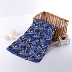 Blue Hawaiian Tropical Pattern Print Towel