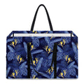 Blue Hawaiian Tropical Pattern Print Utility Tote Bag