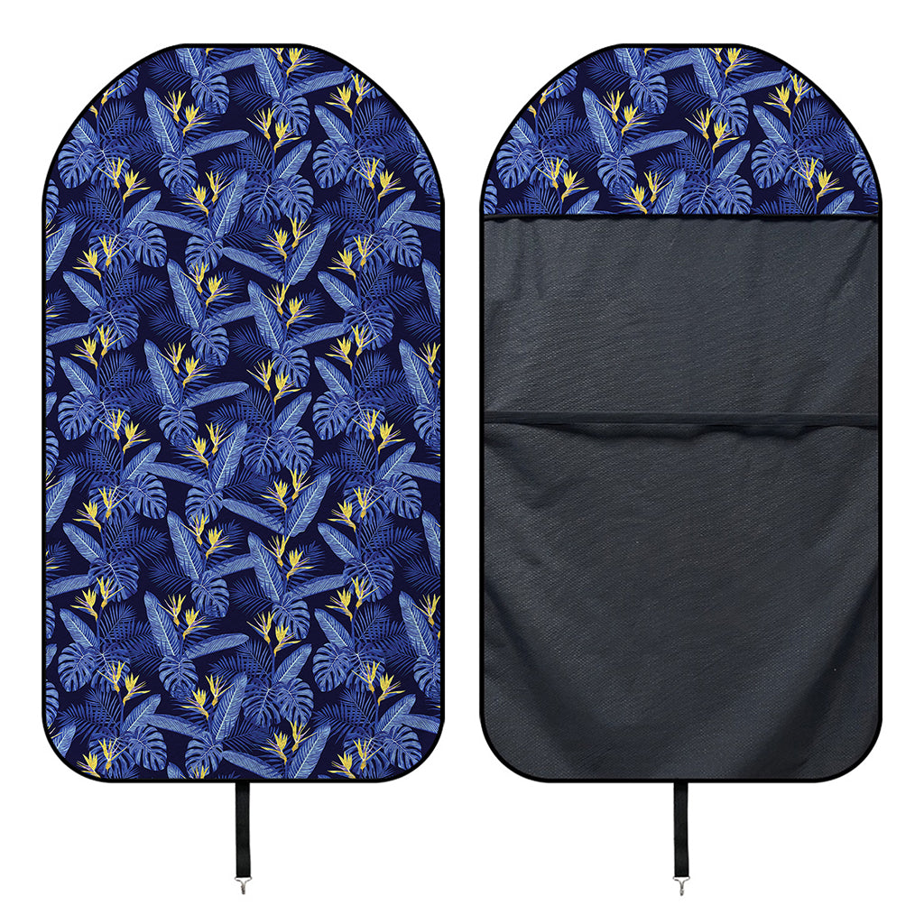 Blue Hawaiian Tropical Pattern Print Waterproof Car Seat Cover