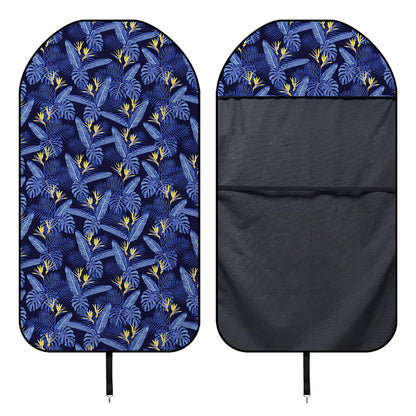 Blue Hawaiian Tropical Pattern Print Waterproof Car Seat Cover