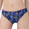 Blue Hawaiian Tropical Pattern Print Women's Panties