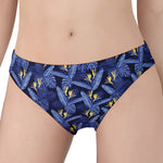 Blue Hawaiian Tropical Pattern Print Women's Panties