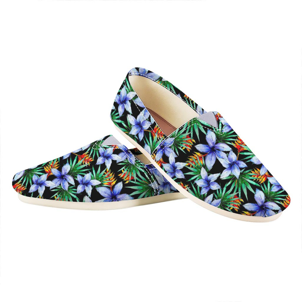 Blue Hawaiian Wildflowers Pattern Print Casual Shoes