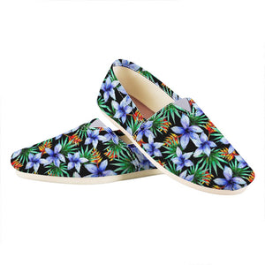 Blue Hawaiian Wildflowers Pattern Print Casual Shoes