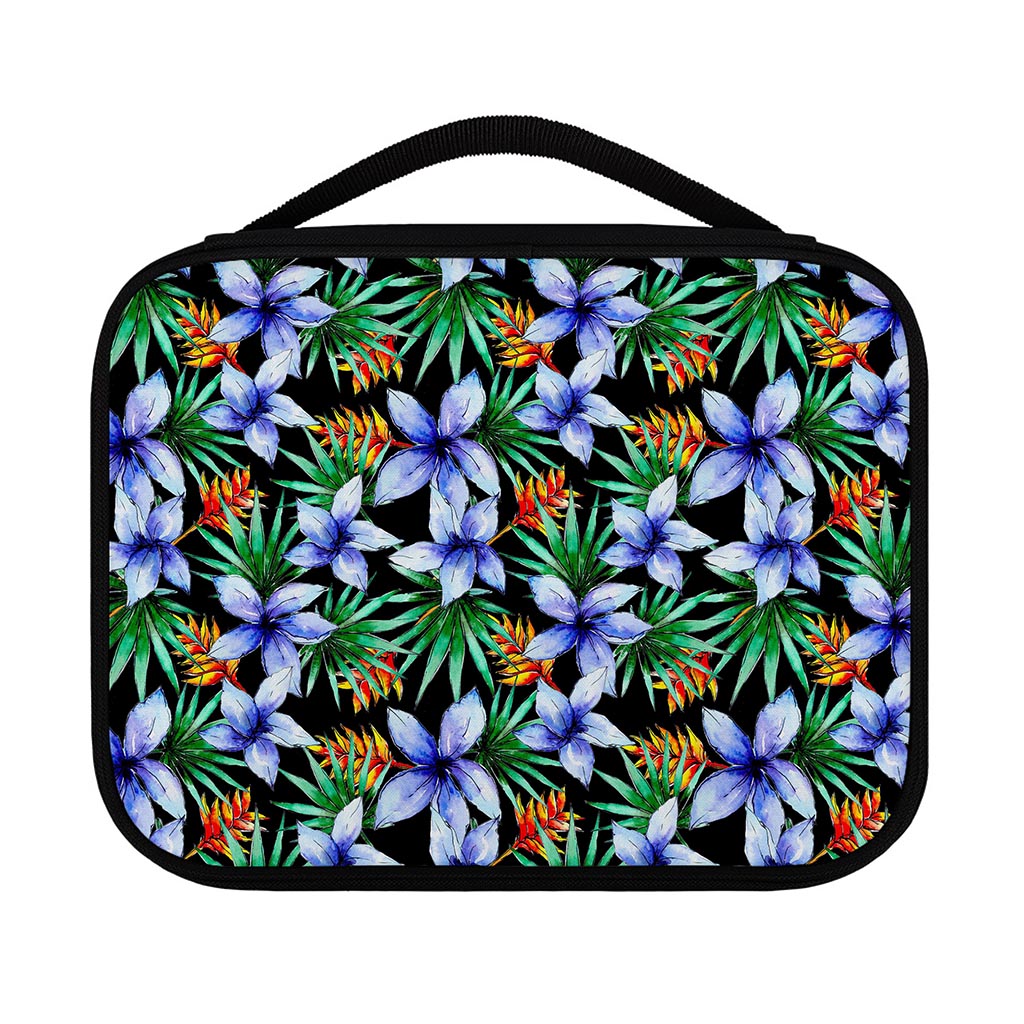 Blue Hawaiian Wildflowers Pattern Print Classic Bible Case