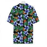 Blue Hawaiian Wildflowers Pattern Print Hawaiian Shirt