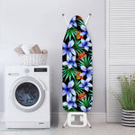 Blue Hawaiian Wildflowers Pattern Print Ironing Board Cover