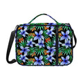 Blue Hawaiian Wildflowers Pattern Print Shoulder Strap Bible Bag