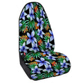 Blue Hawaiian Wildflowers Pattern Print Waterproof Car Seat Cover