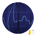Blue Heartbeat Print Basketball