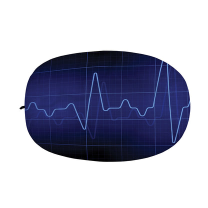 Blue Heartbeat Print Car Side Mirror Covers